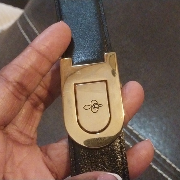 Men Genuine Leather Belt Made in Italy Size 42 - Picture 2 of 8